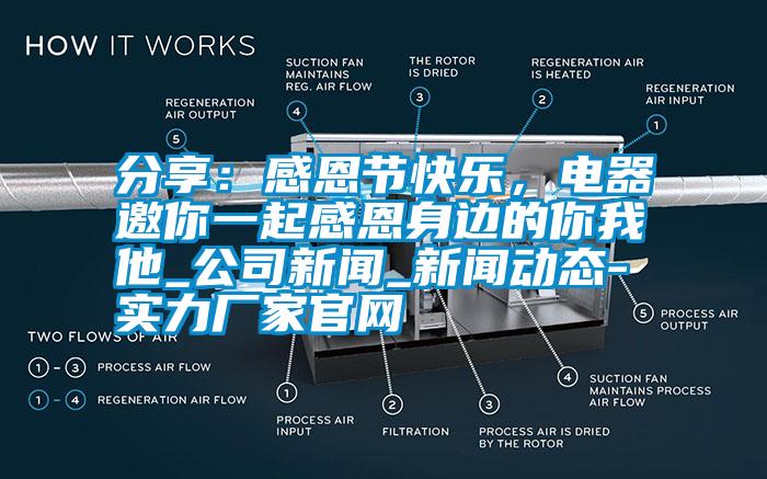 分享：感恩节快乐，电器邀你一起感恩身边的你我他_公司新闻_新闻动态-实力厂家官网