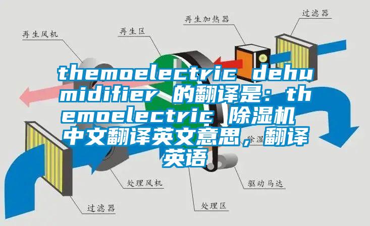 themoelectric dehumidifier 的翻译是：themoelectric 除湿机 中文翻译英文意思，翻译英语