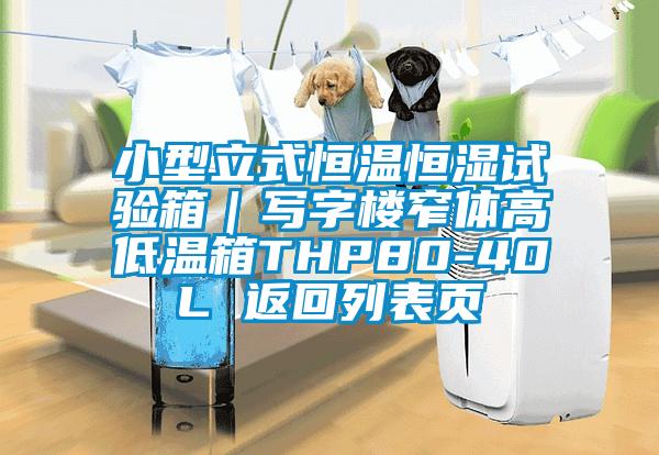 小型立式恒温恒湿试验箱｜写字楼窄体高低温箱THP80-40L 返回列表页