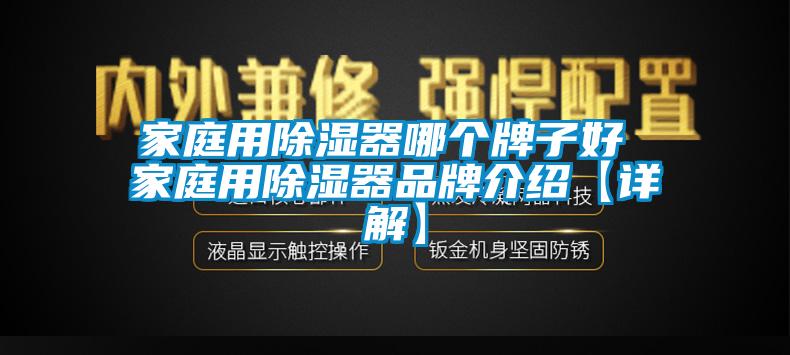 家庭用除湿器哪个牌子好 家庭用除湿器品牌介绍【详解】