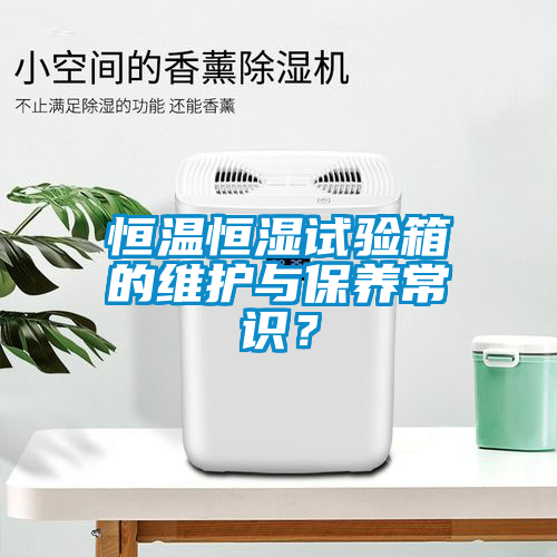 恒温恒湿试验箱的维护与保养常识？