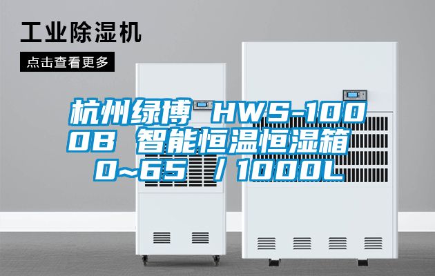 杭州绿博 HWS-1000B 智能恒温恒湿箱 0~65℃／1000L