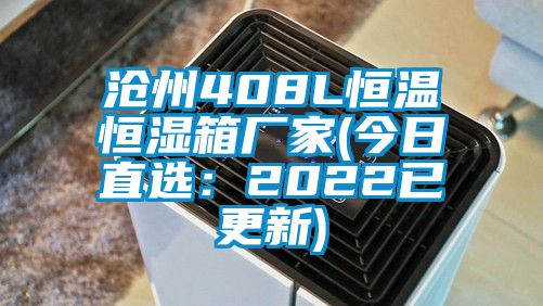 沧州408L恒温恒湿箱厂家(今日直选：2022已更新)