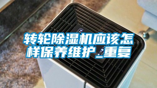 转轮除湿机应该怎样保养维护_重复