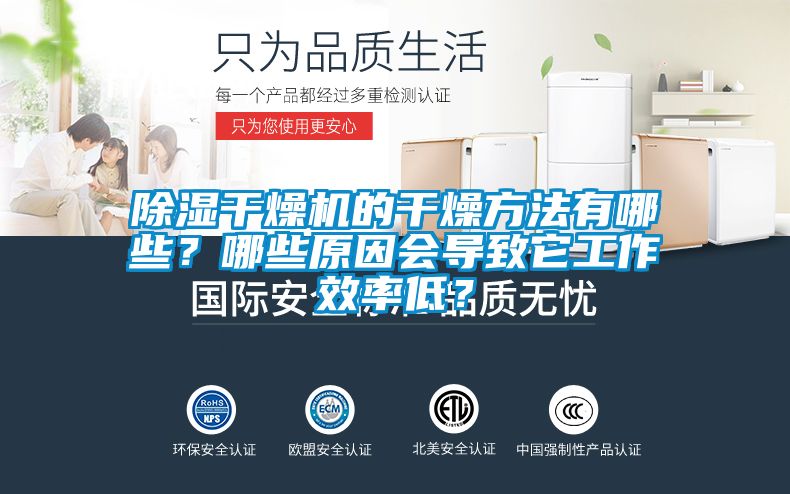 除湿干燥机的干燥方法有哪些？哪些原因会导致它工作效率低？