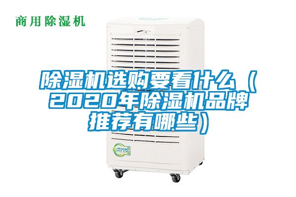 除湿机选购要看什么（2020年除湿机品牌推荐有哪些）